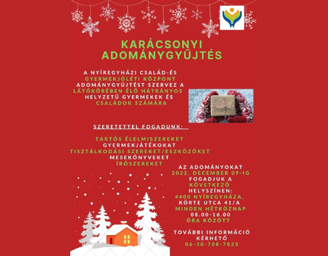 Karácsonyi adománygyűjtés